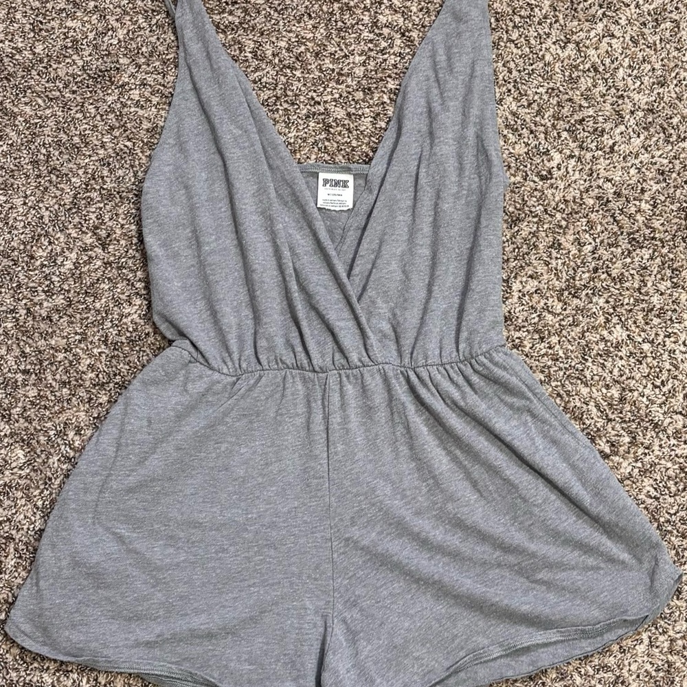 Lightweight VS Pink Y2K Romper. Medium